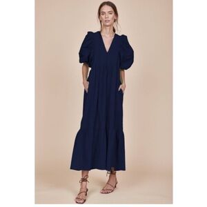 Hunter Bell Palmer Maxi Dress Navy Size Medium